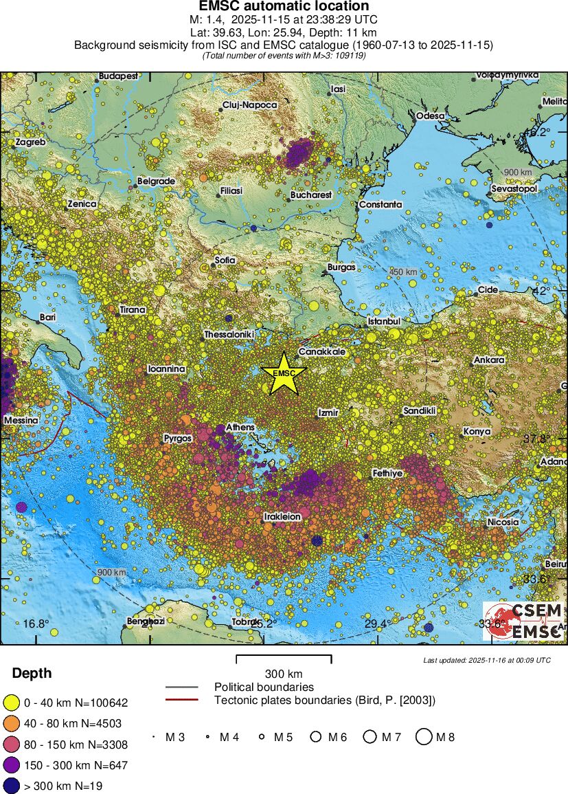 wide historical seismicity