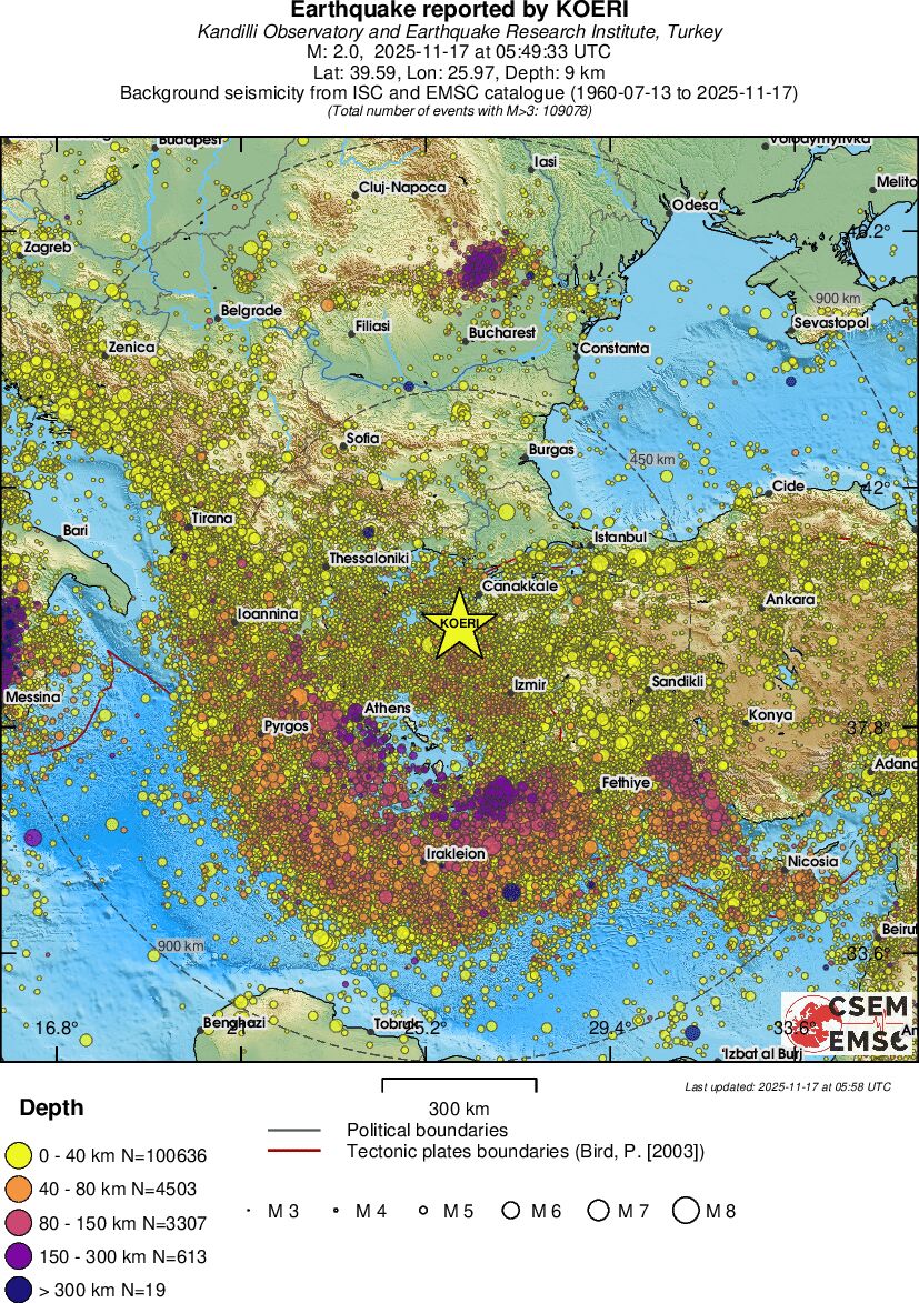 wide historical seismicity