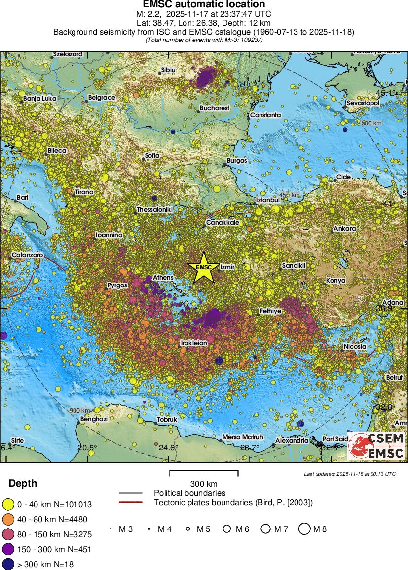 wide historical seismicity
