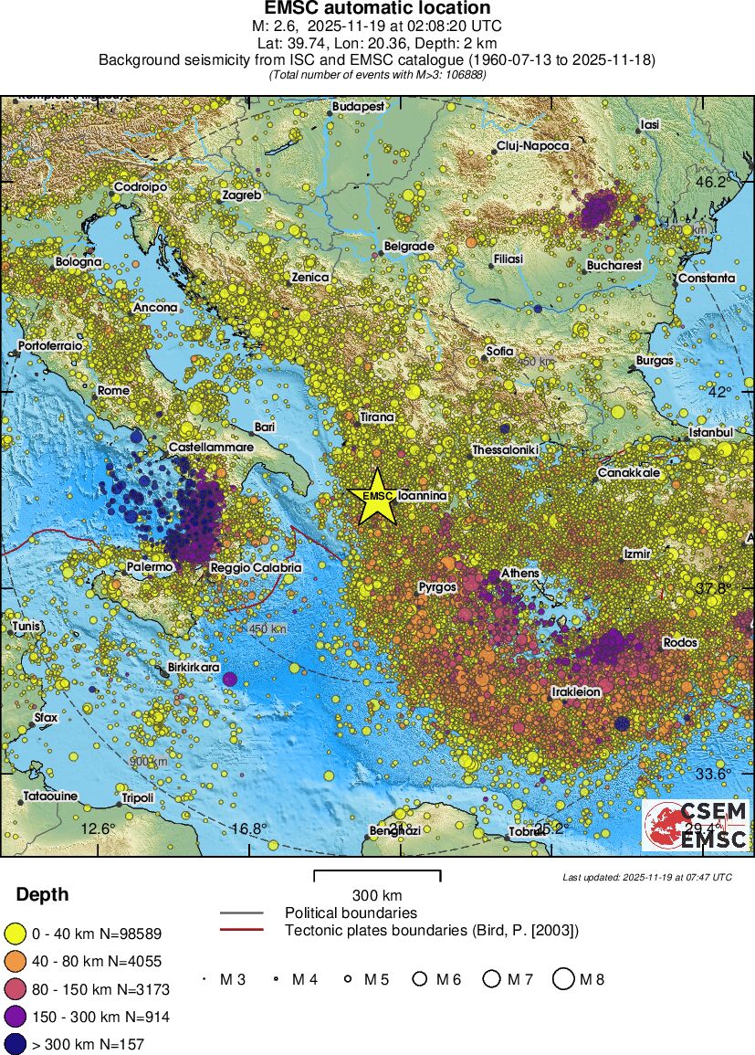 wide historical seismicity