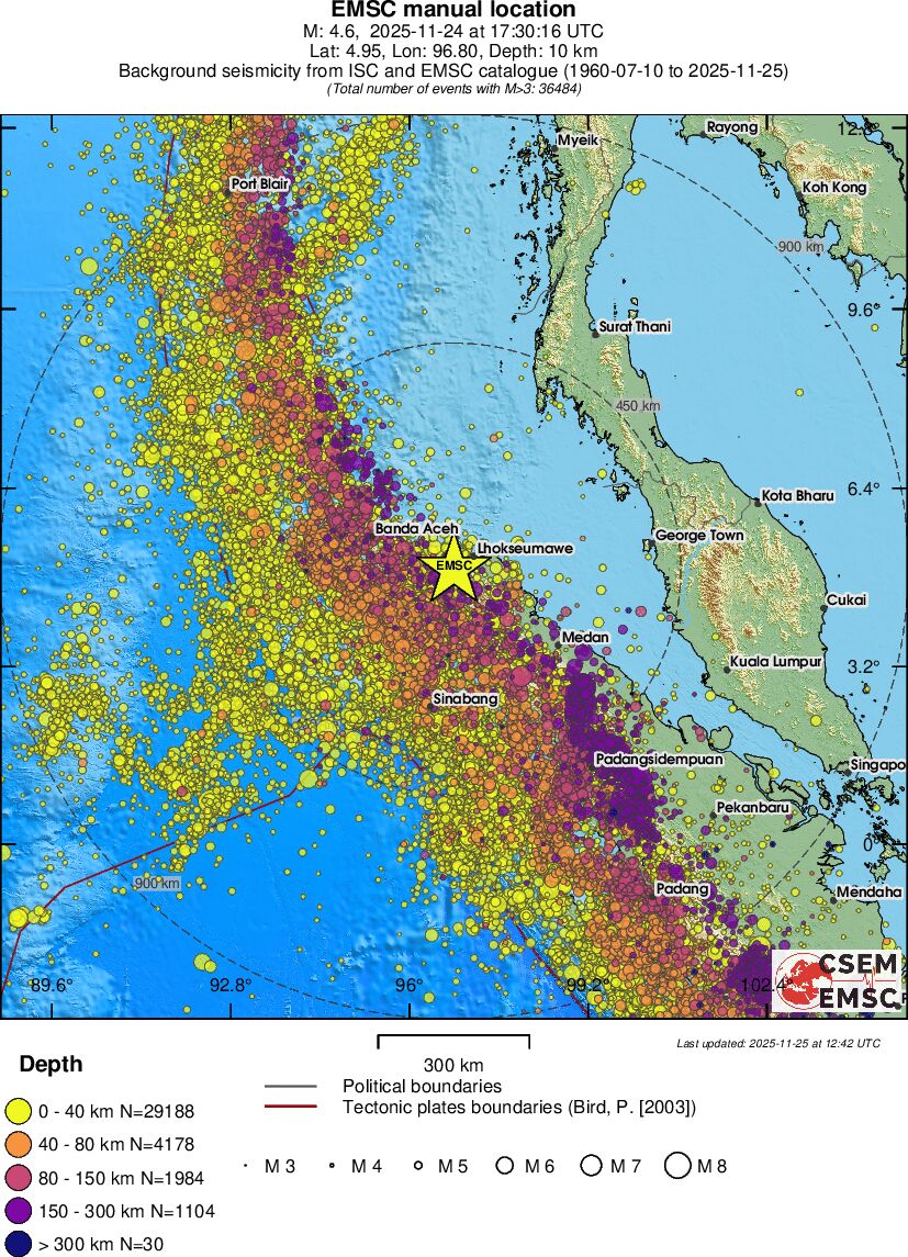 wide historical seismicity