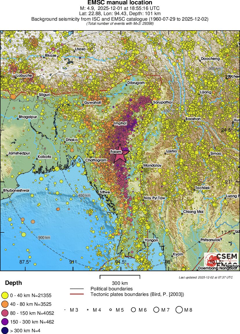 wide historical seismicity