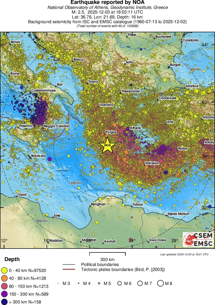 wide historical seismicity
