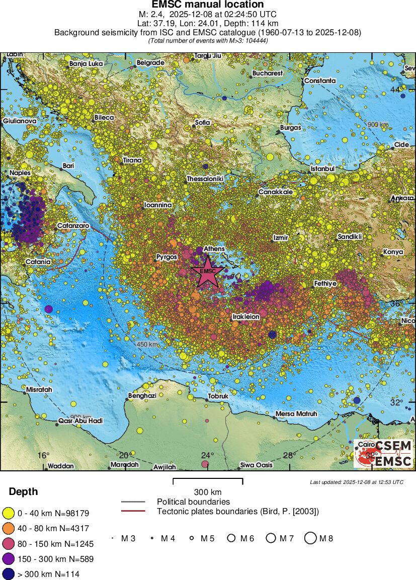 wide historical seismicity