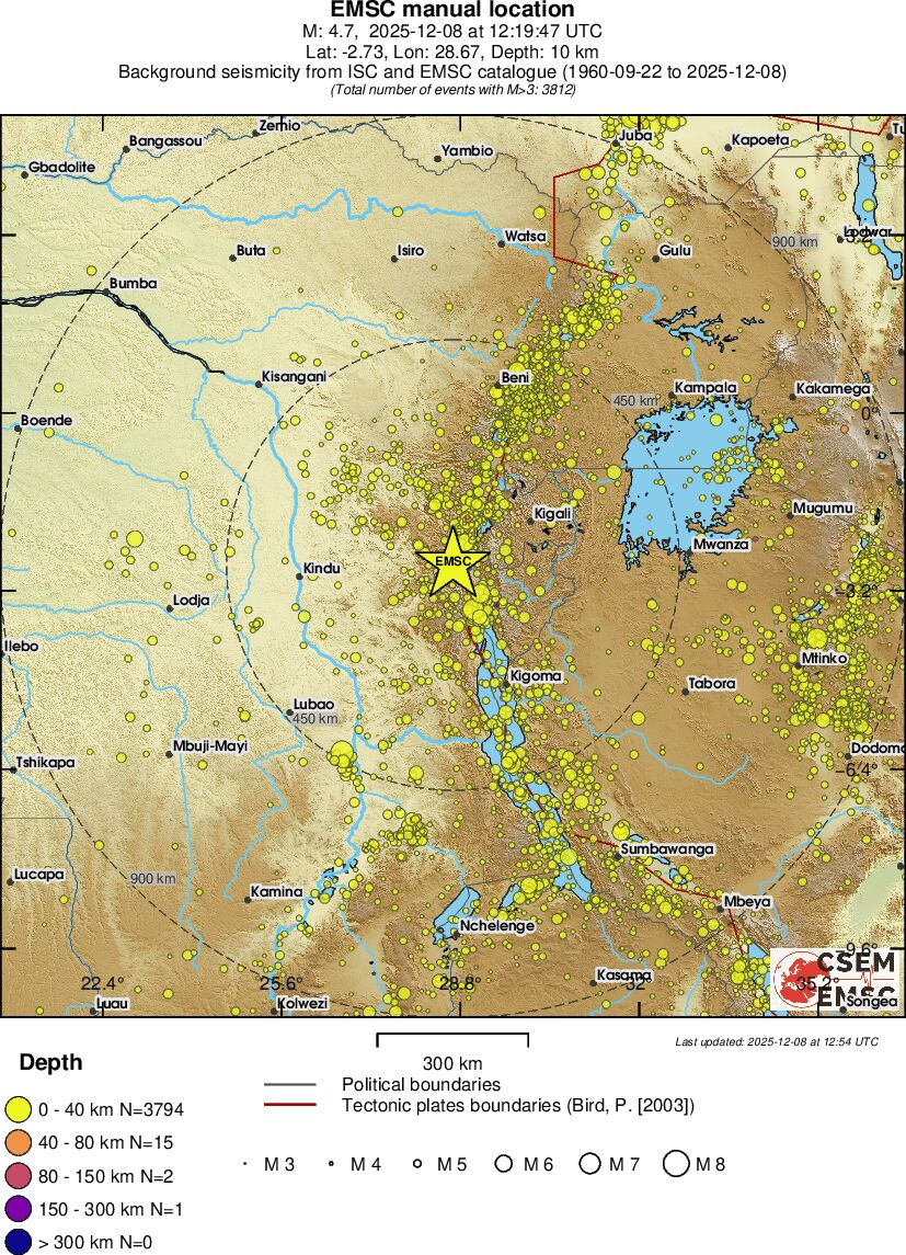 wide historical seismicity