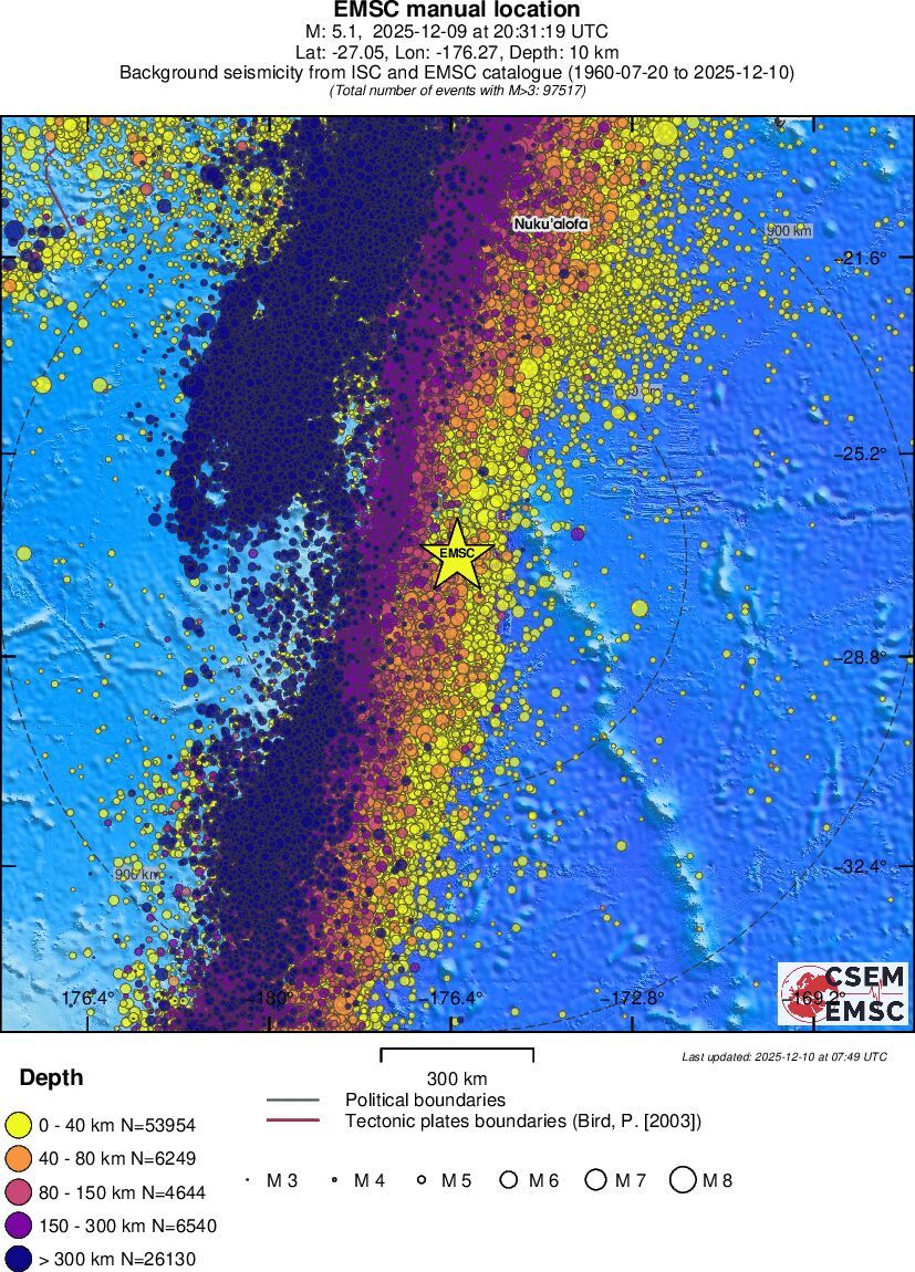 wide historical seismicity