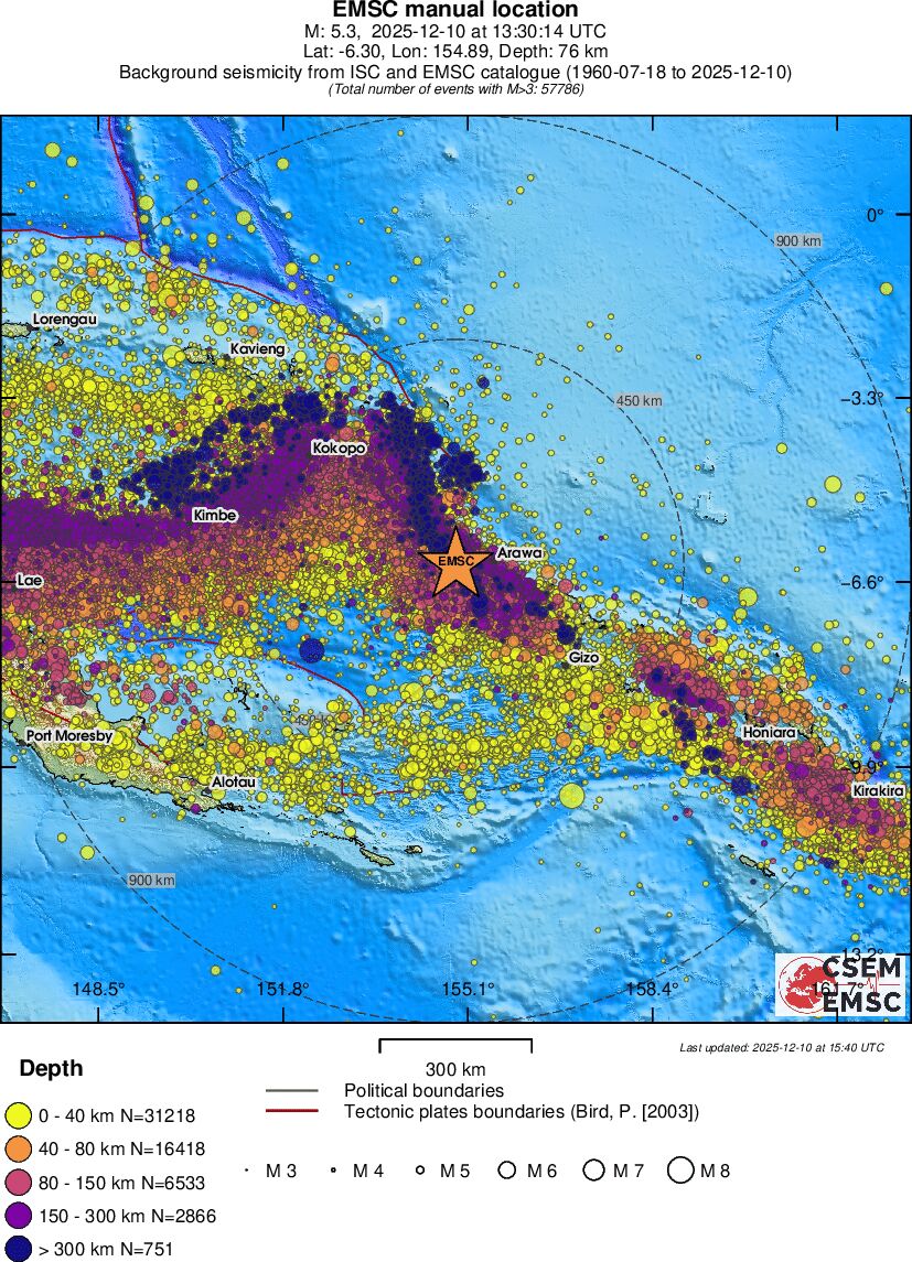 wide historical seismicity