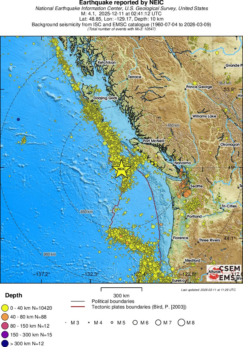 wide historical seismicity