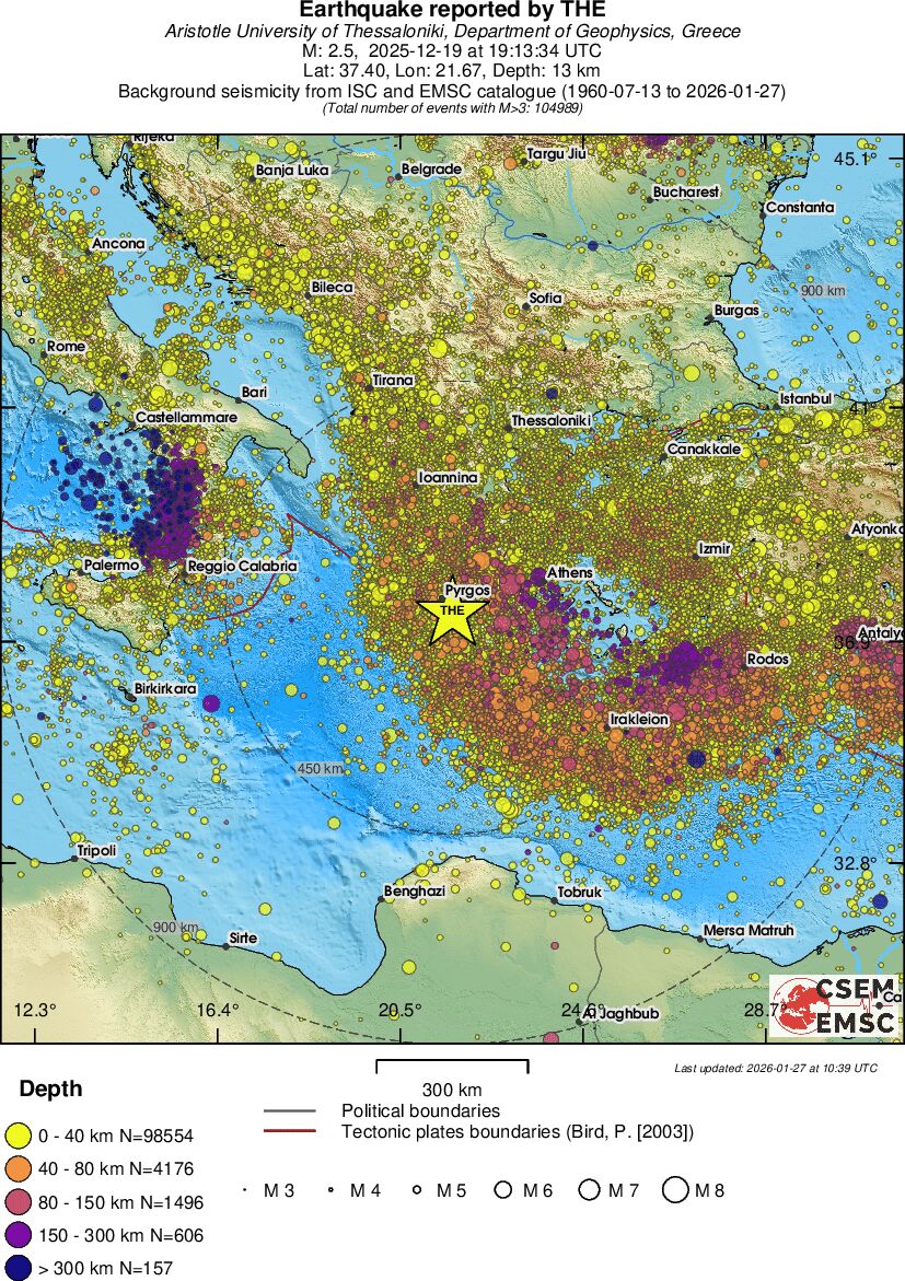 wide historical seismicity