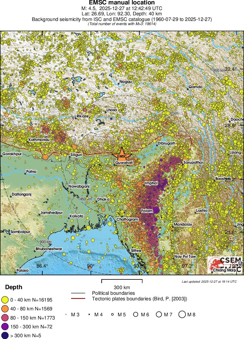 wide historical seismicity