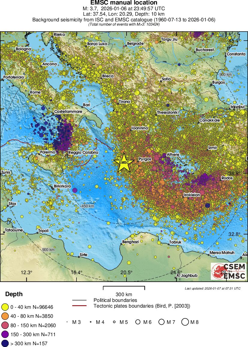 wide historical seismicity