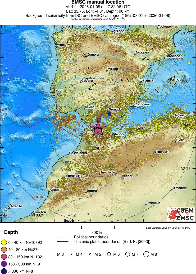 wide historical seismicity