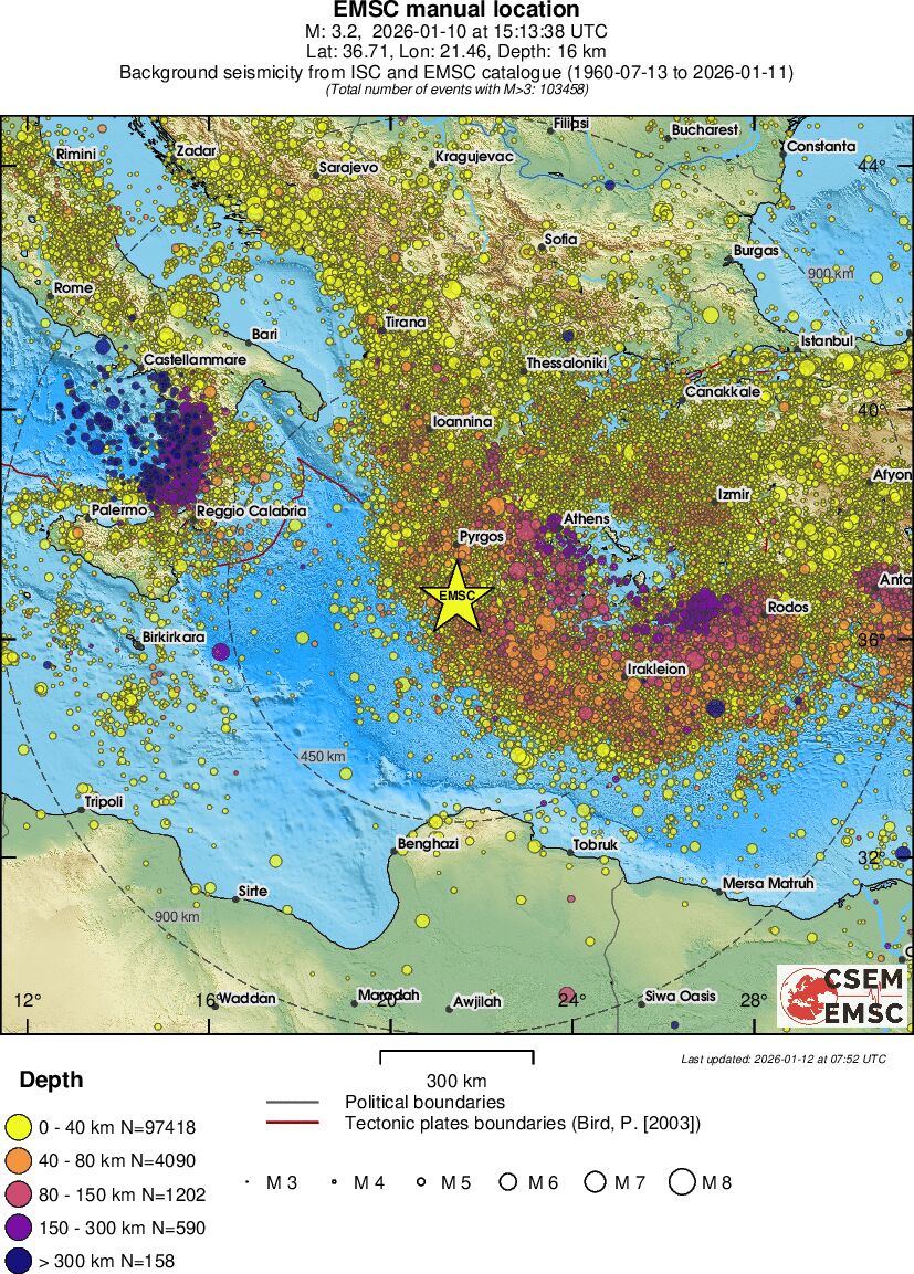 wide historical seismicity