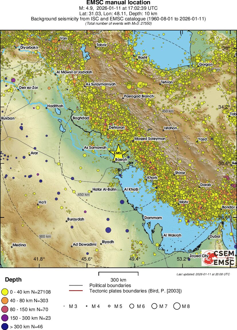 wide historical seismicity