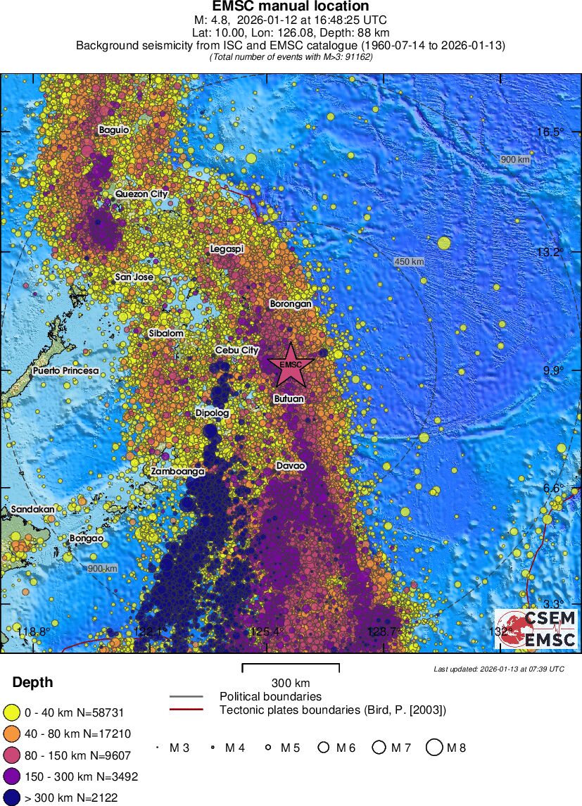 wide historical seismicity