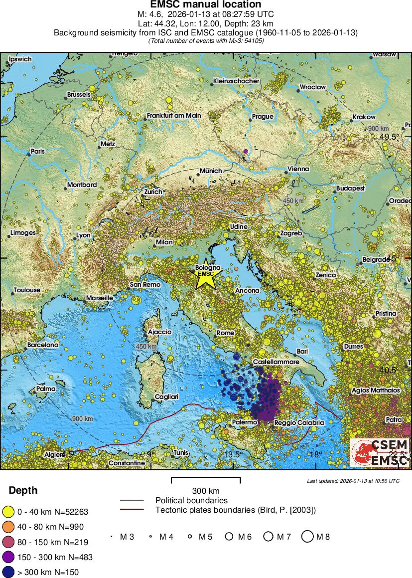 wide historical seismicity