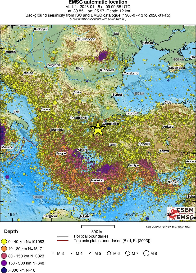 wide historical seismicity