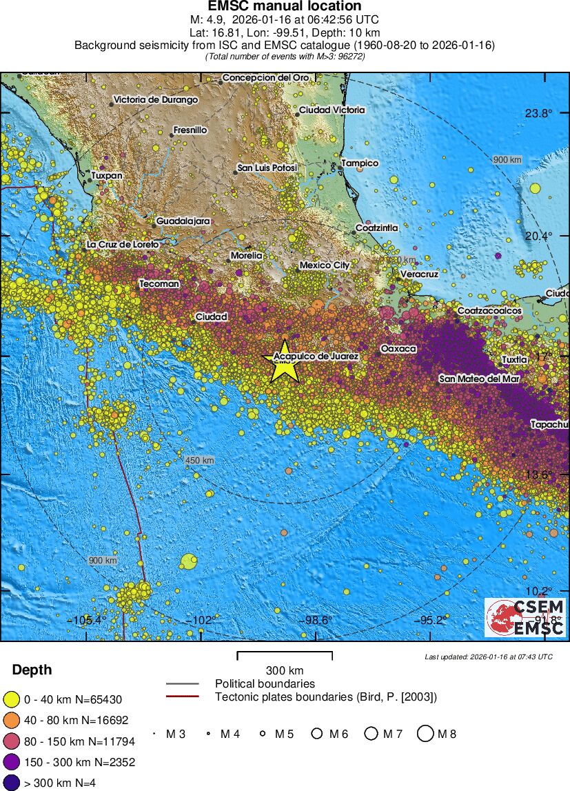 wide historical seismicity