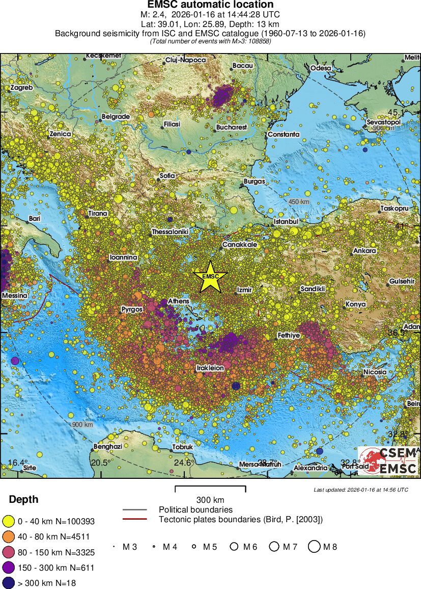 wide historical seismicity