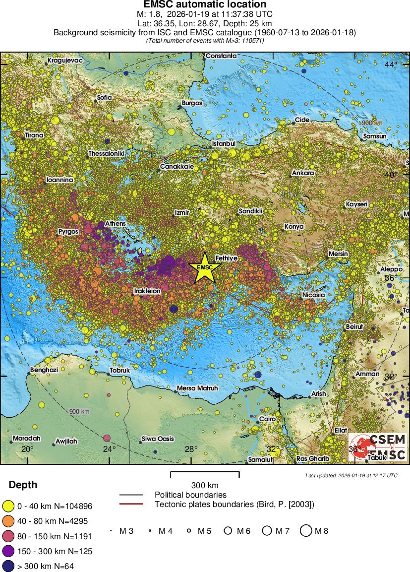 wide historical seismicity
