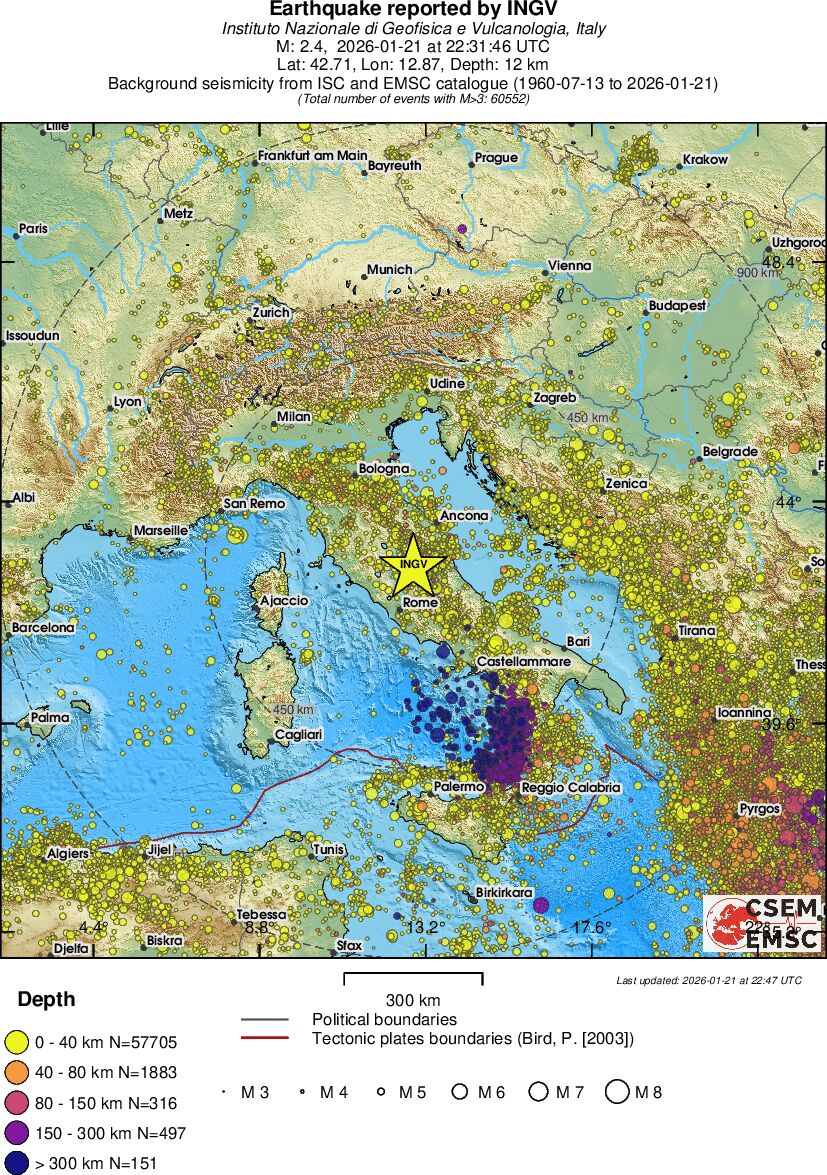 wide historical seismicity