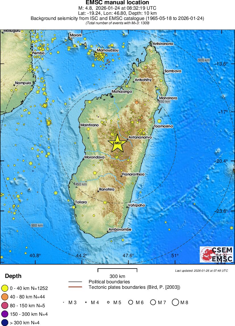 wide historical seismicity