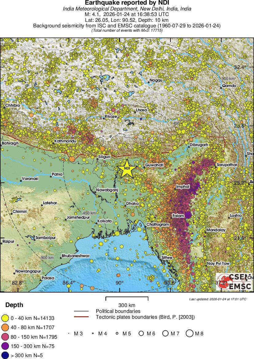 wide historical seismicity