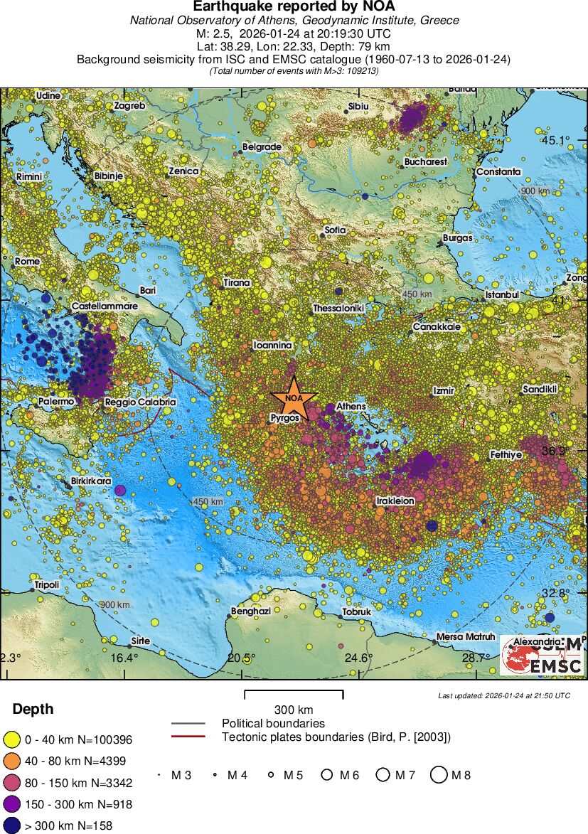 wide historical seismicity