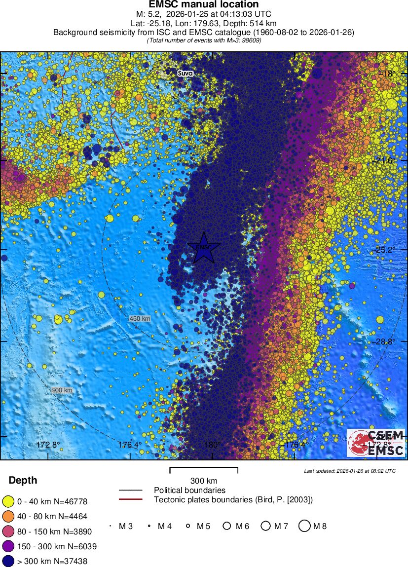 wide historical seismicity