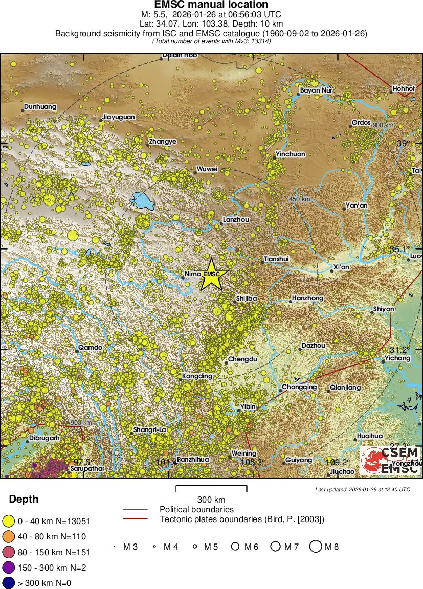 wide historical seismicity