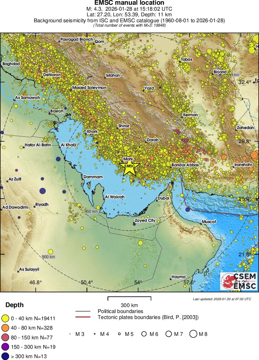 wide historical seismicity
