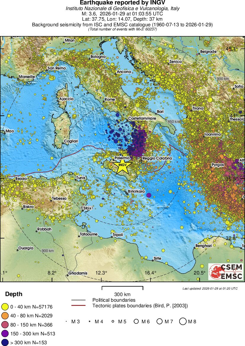 wide historical seismicity