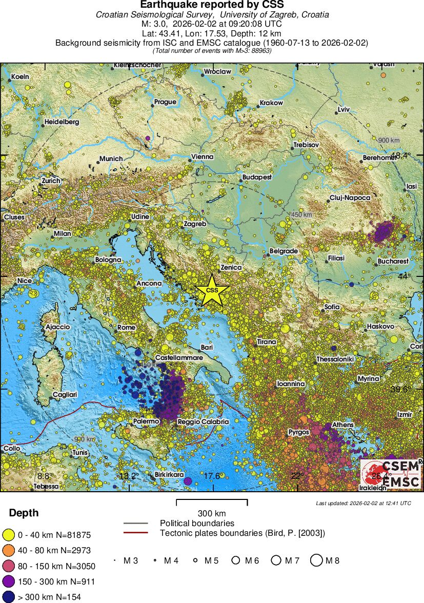 wide historical seismicity