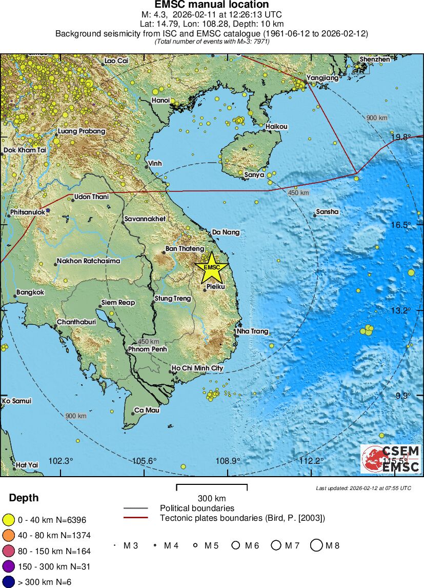 wide historical seismicity