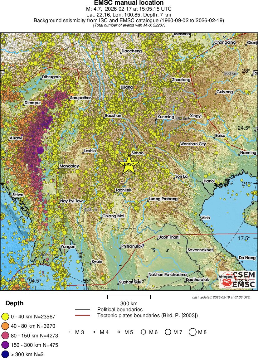 wide historical seismicity