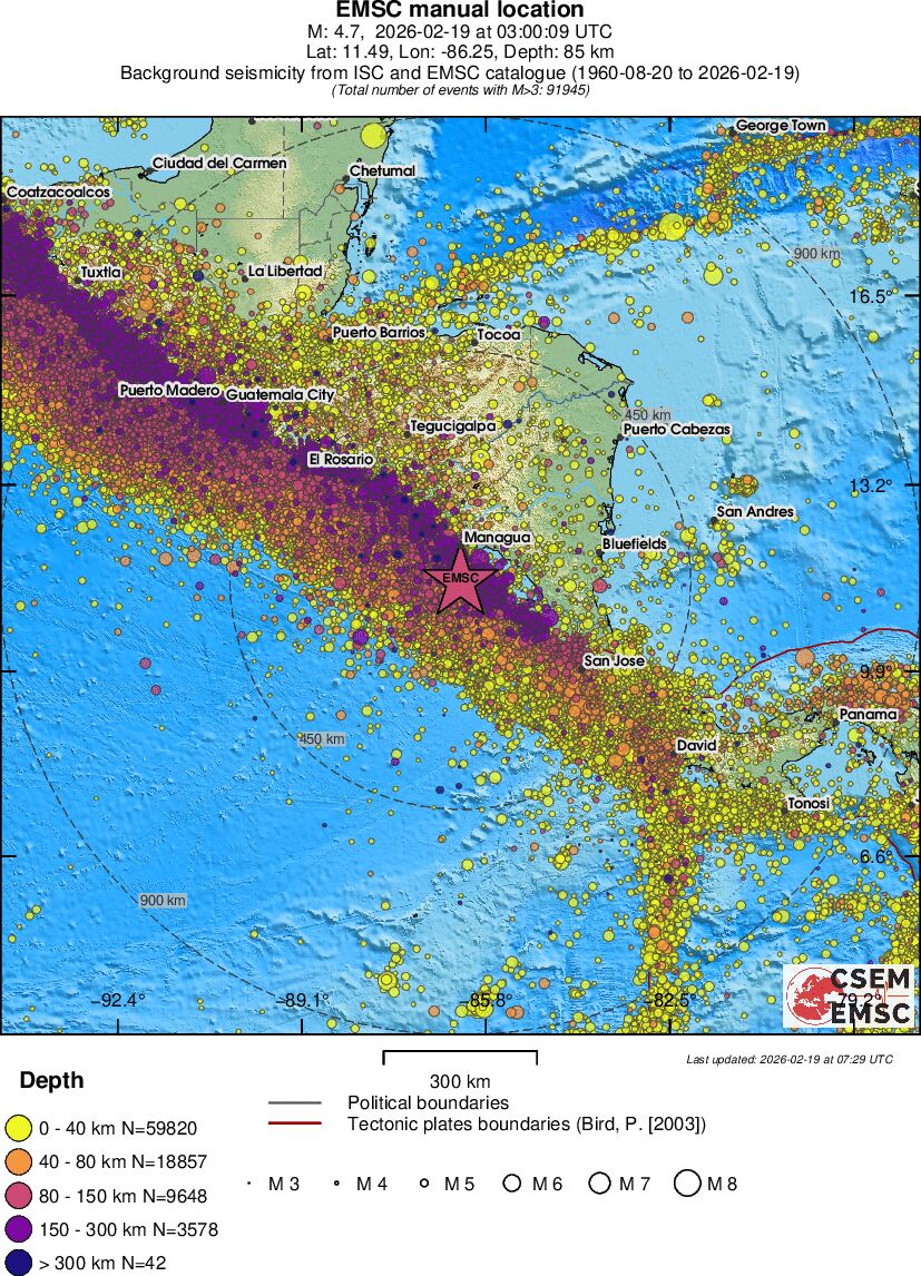 wide historical seismicity