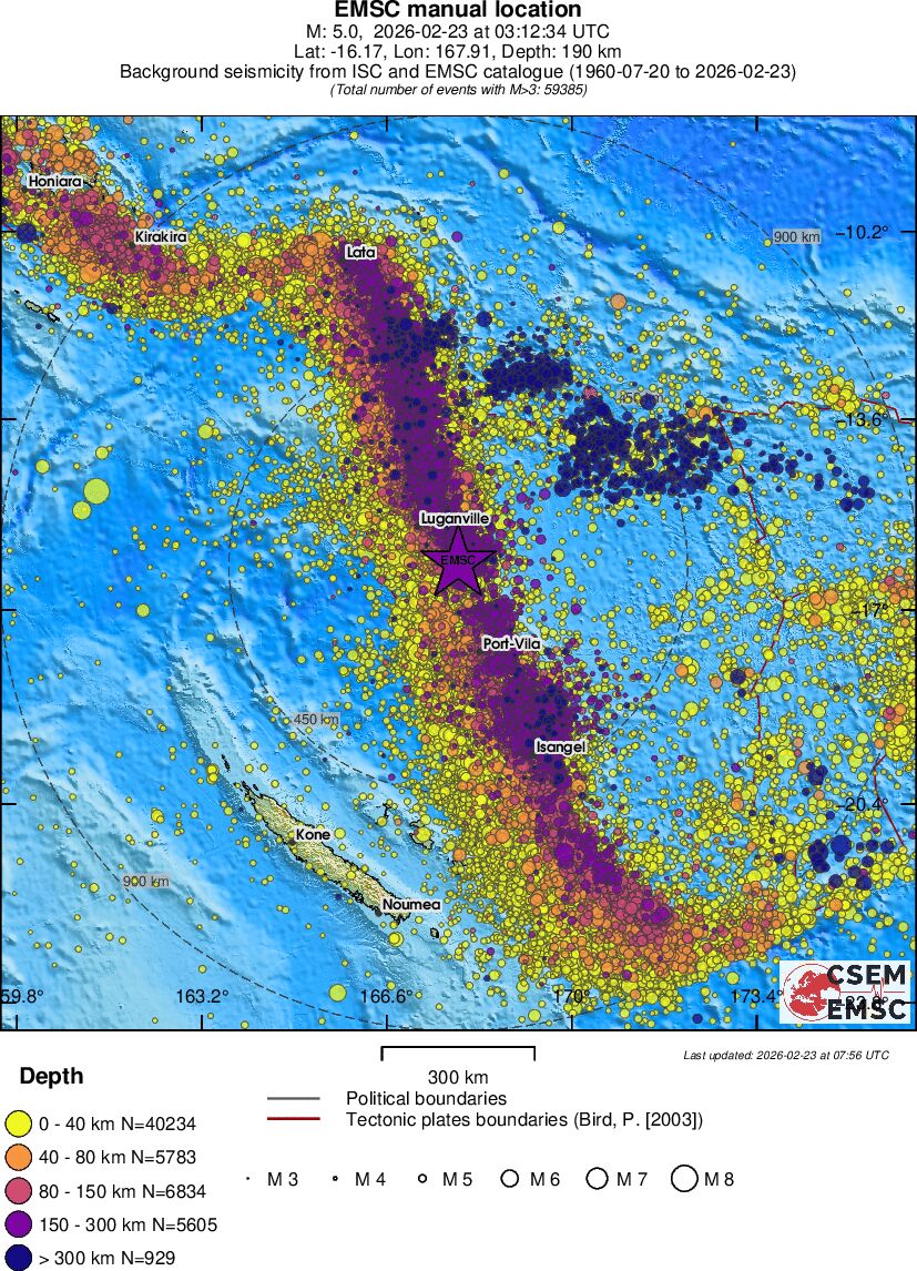wide historical seismicity