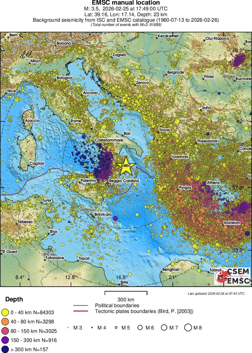 wide historical seismicity
