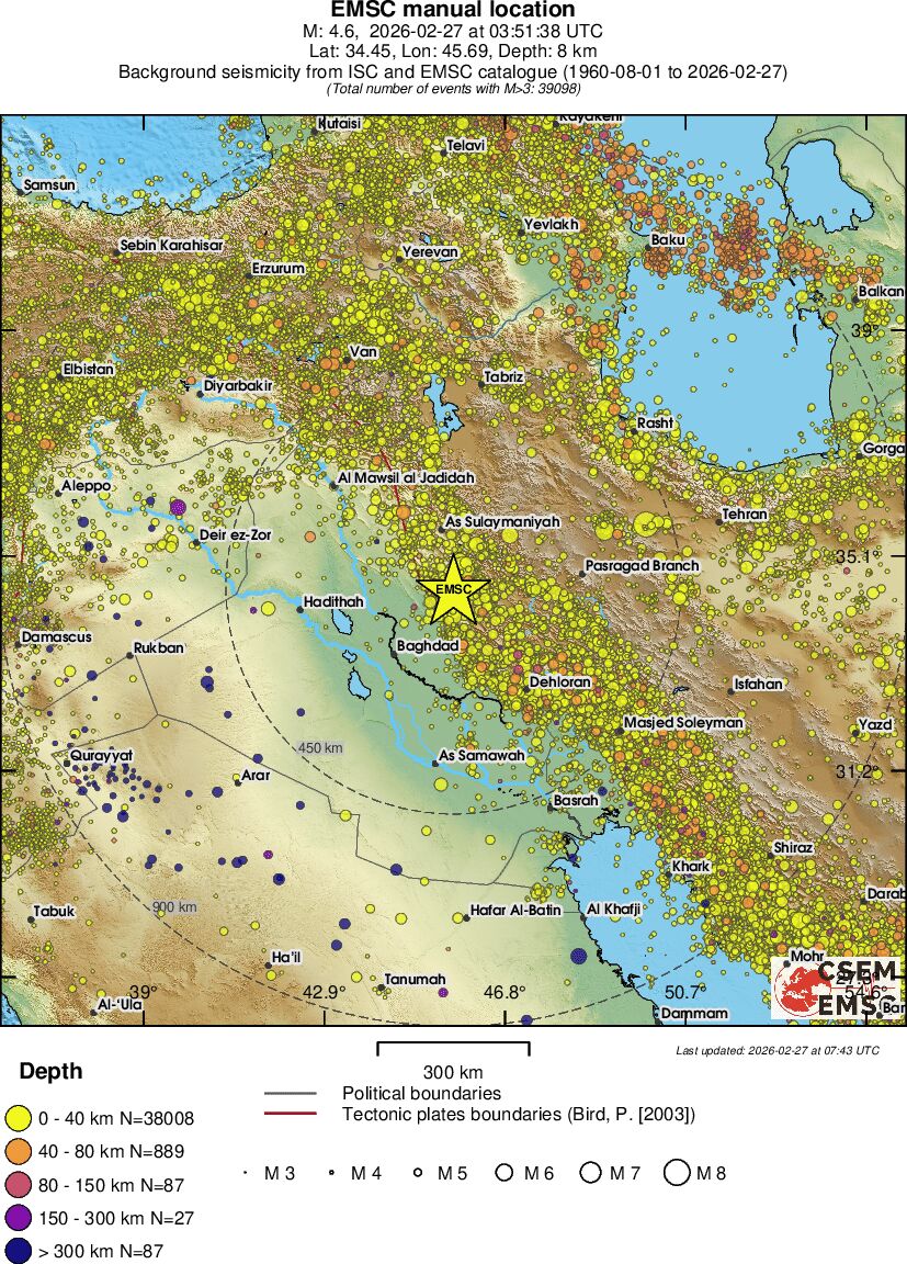 wide historical seismicity