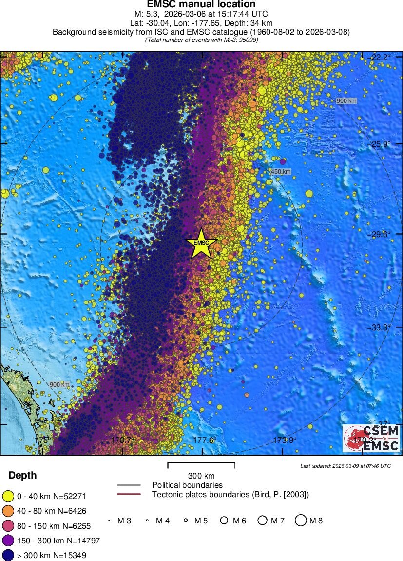 wide historical seismicity
