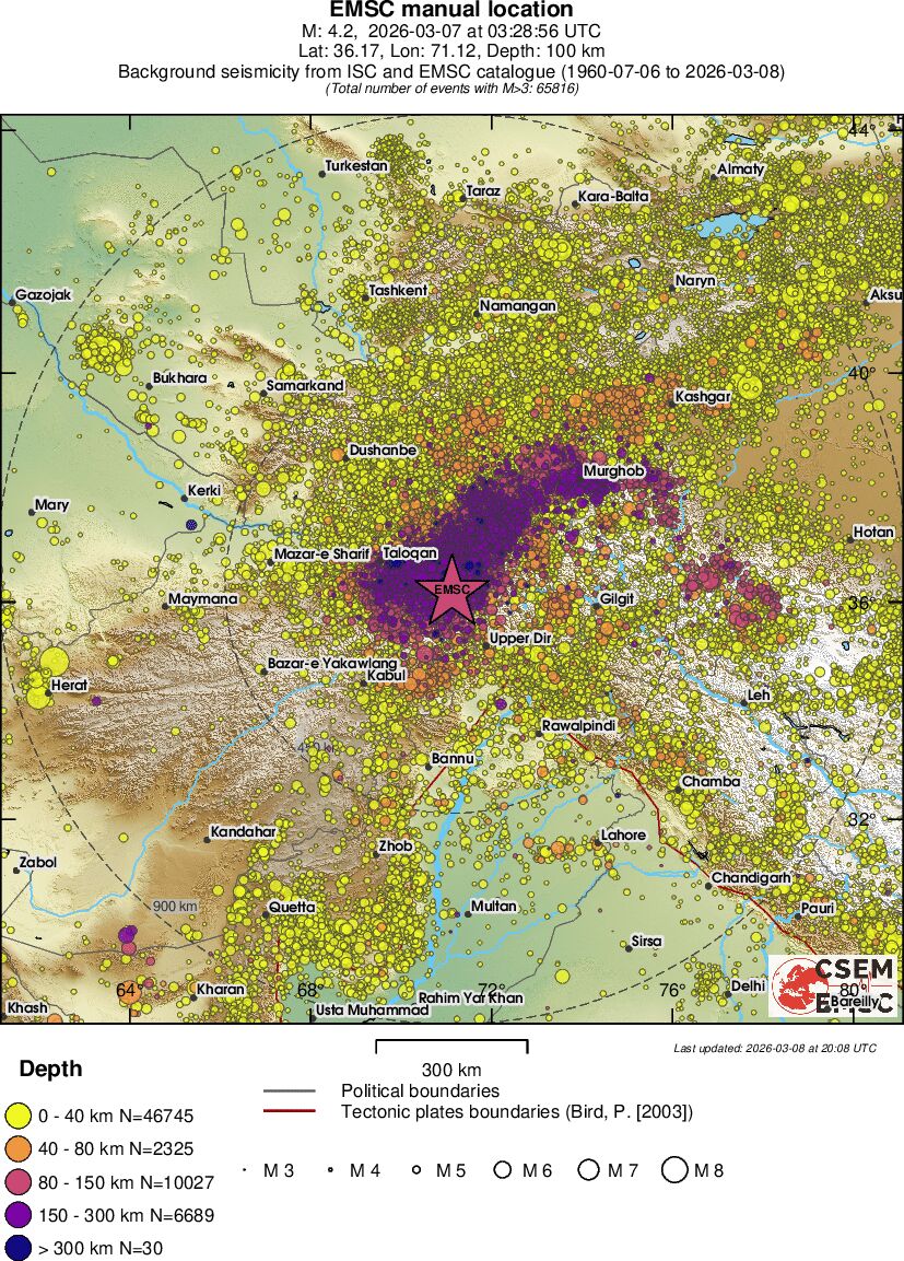 wide historical seismicity