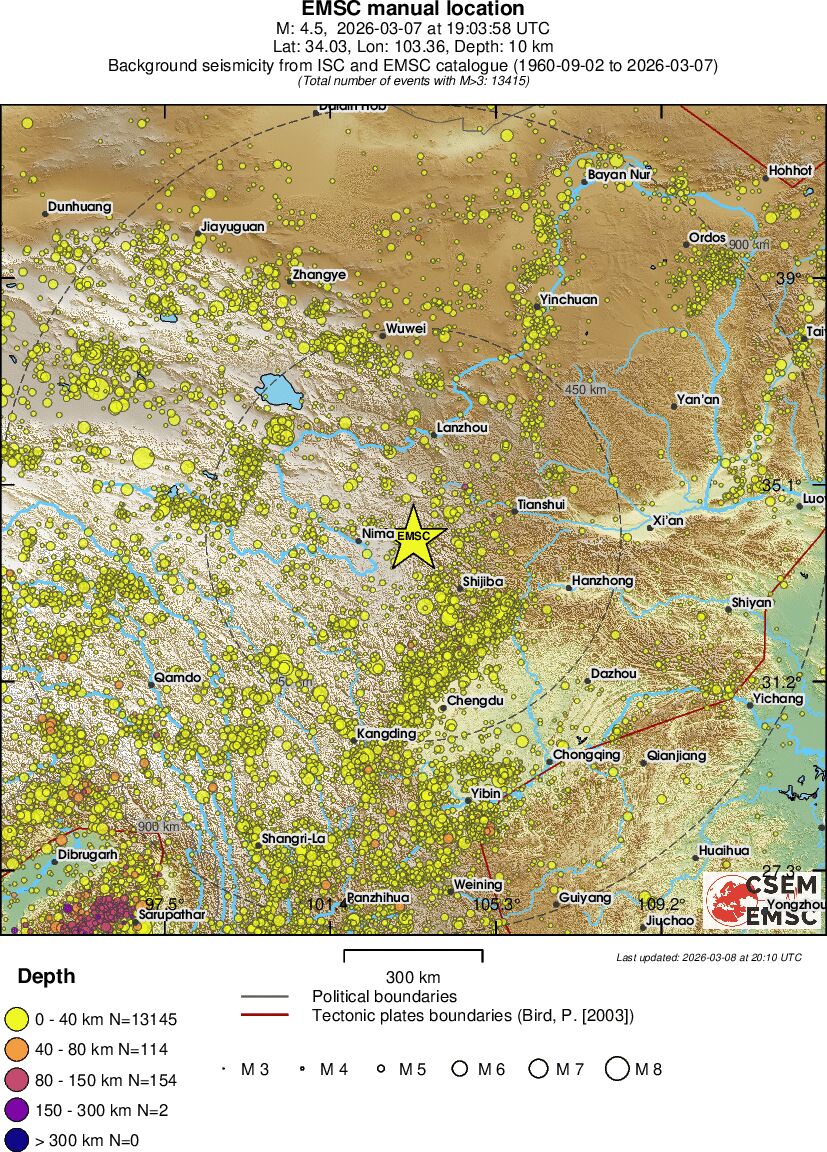 wide historical seismicity
