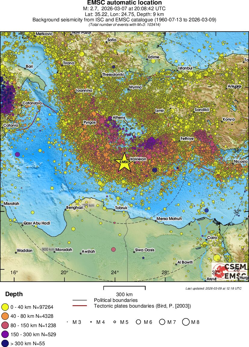 wide historical seismicity