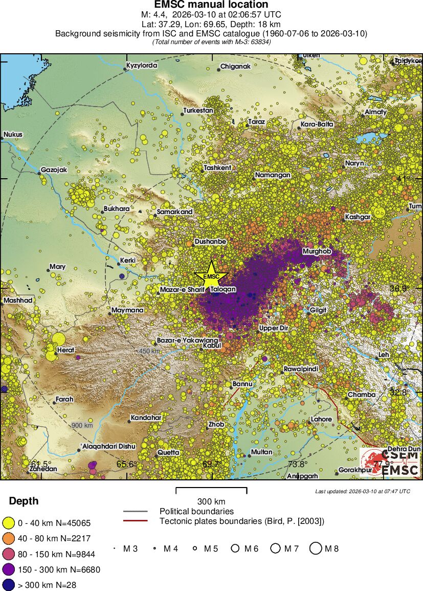 wide historical seismicity
