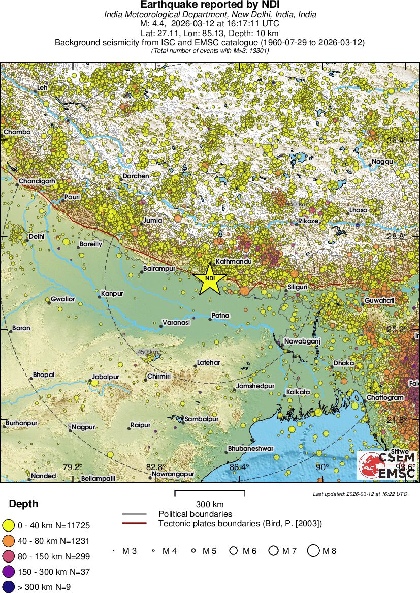 wide historical seismicity