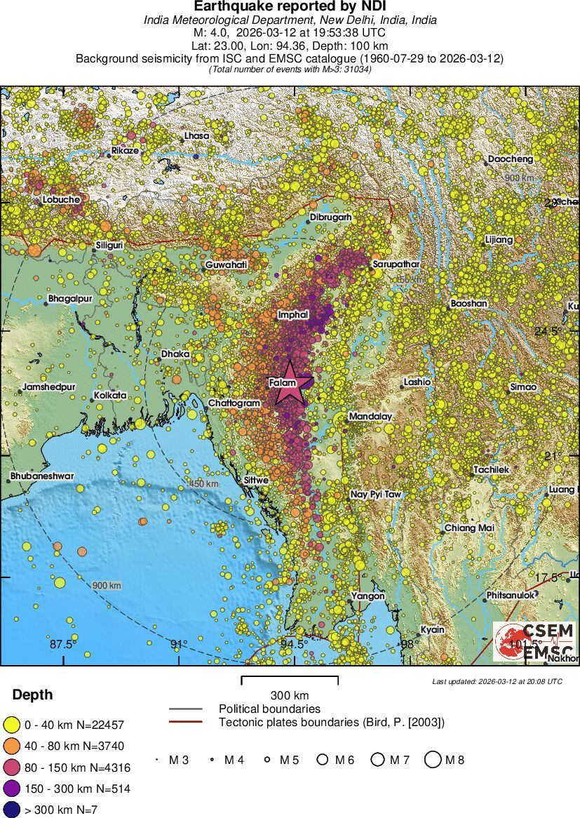 wide historical seismicity