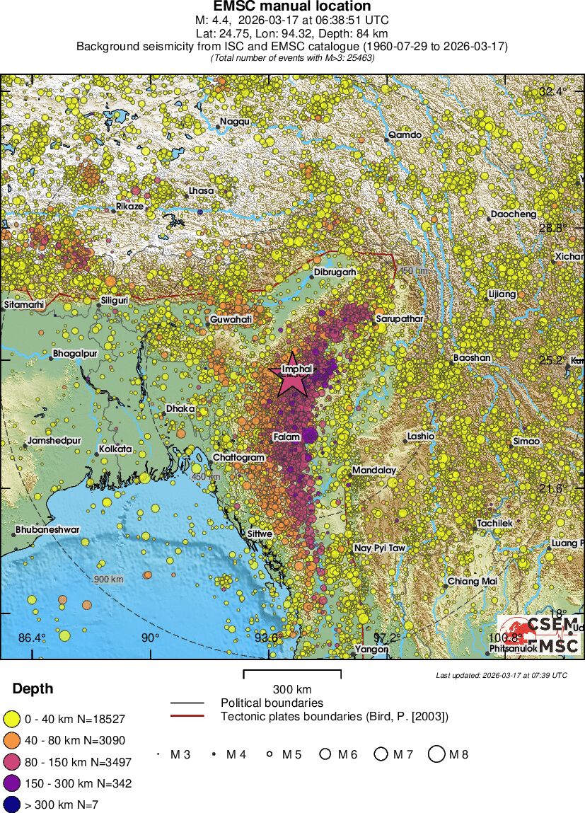wide historical seismicity
