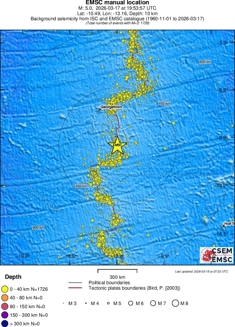 wide historical seismicity