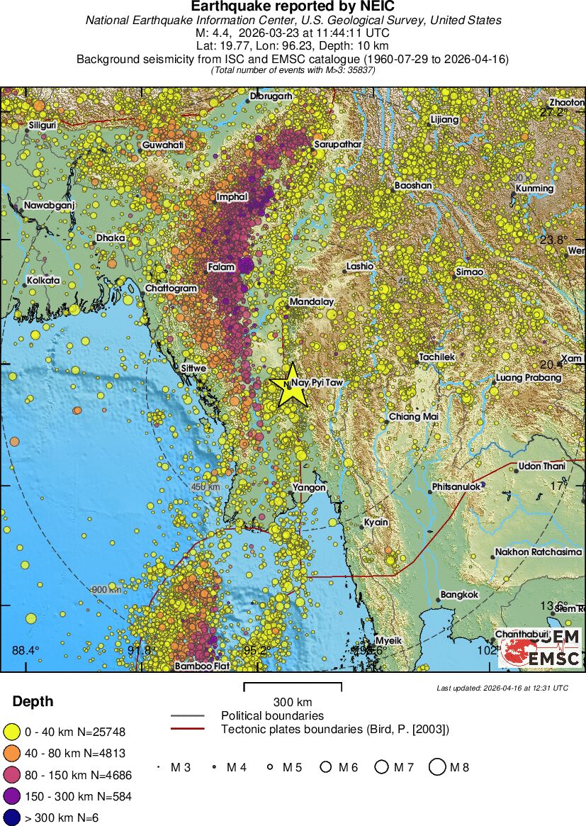 wide historical seismicity