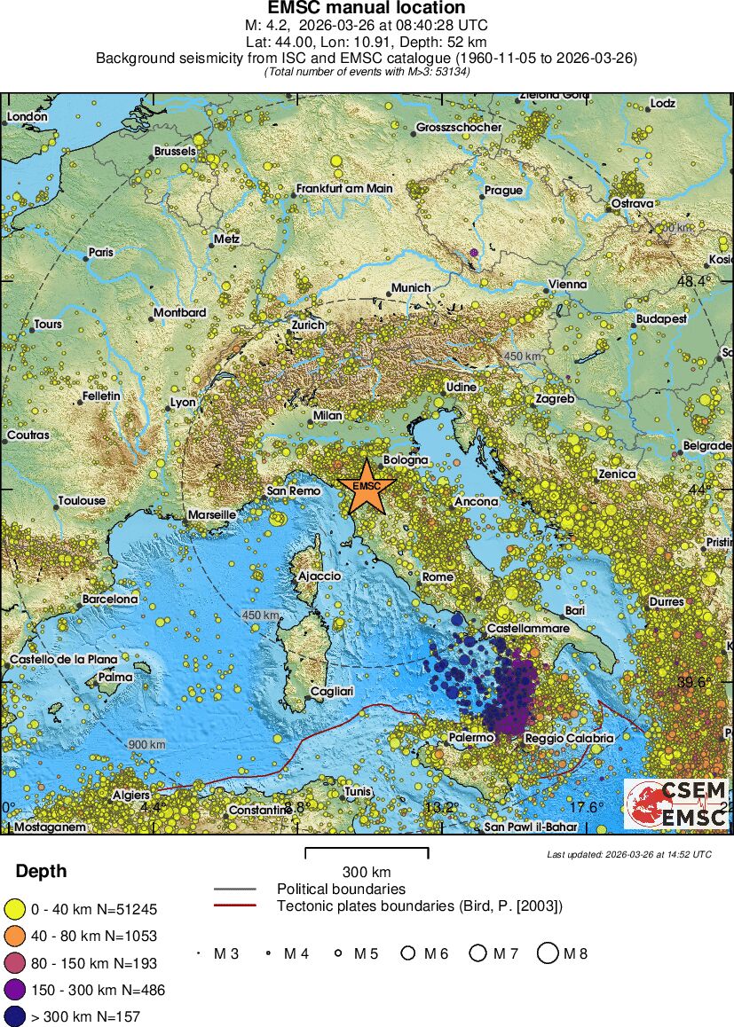 wide historical seismicity